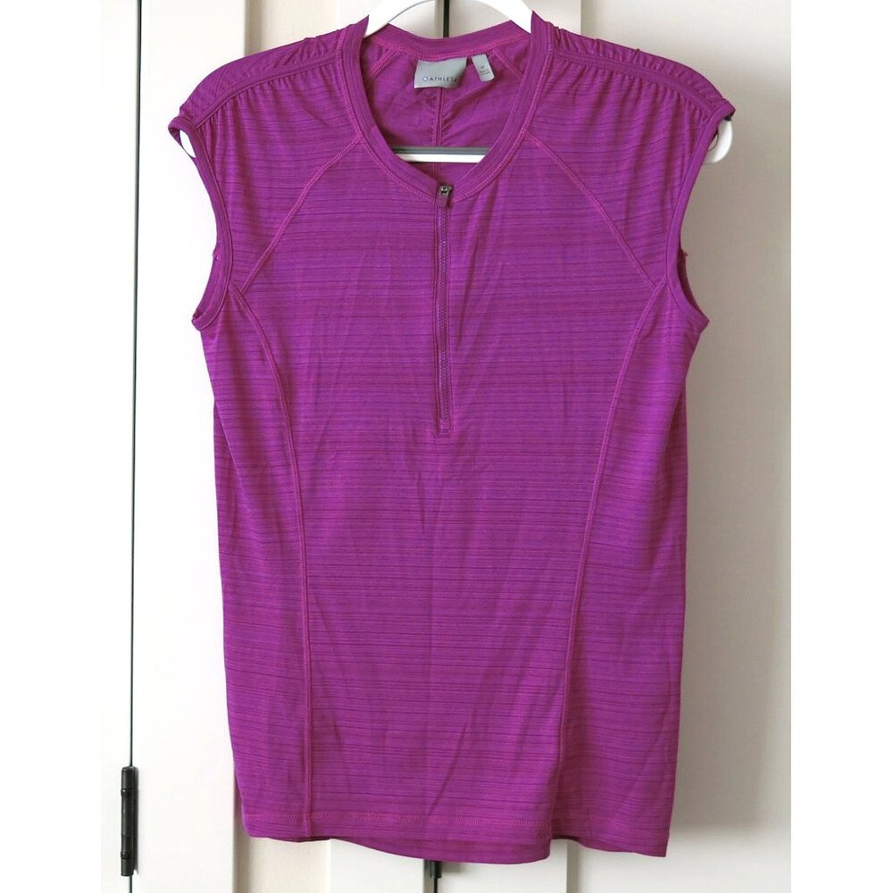 ATHLETA Pacifica UPF 50+ Sleeveless Rash Guard Tank Razzleberry - M #964908